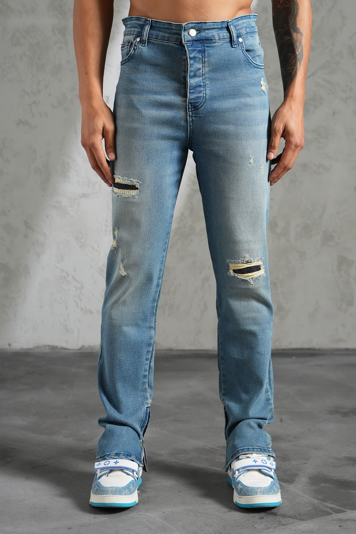 JEANS SLIM ZIPPED