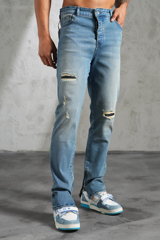 JEANS SLIM ZIPPED
