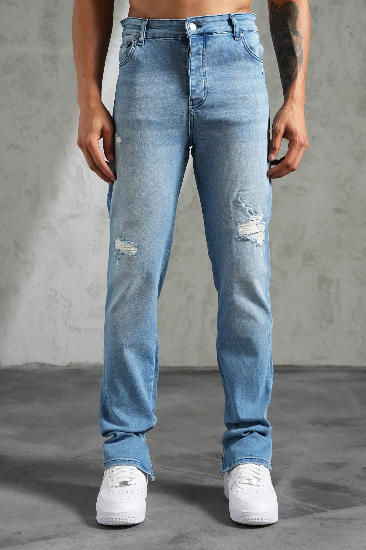JEANS SLIM ZIPPED